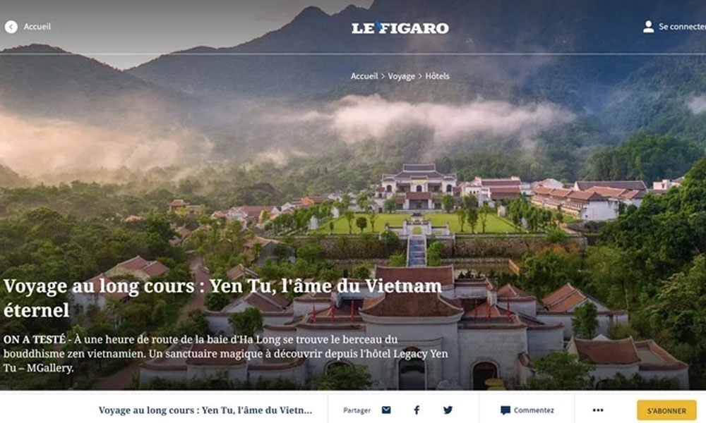 French newspaper praises beauty of Yen Tu Mountain